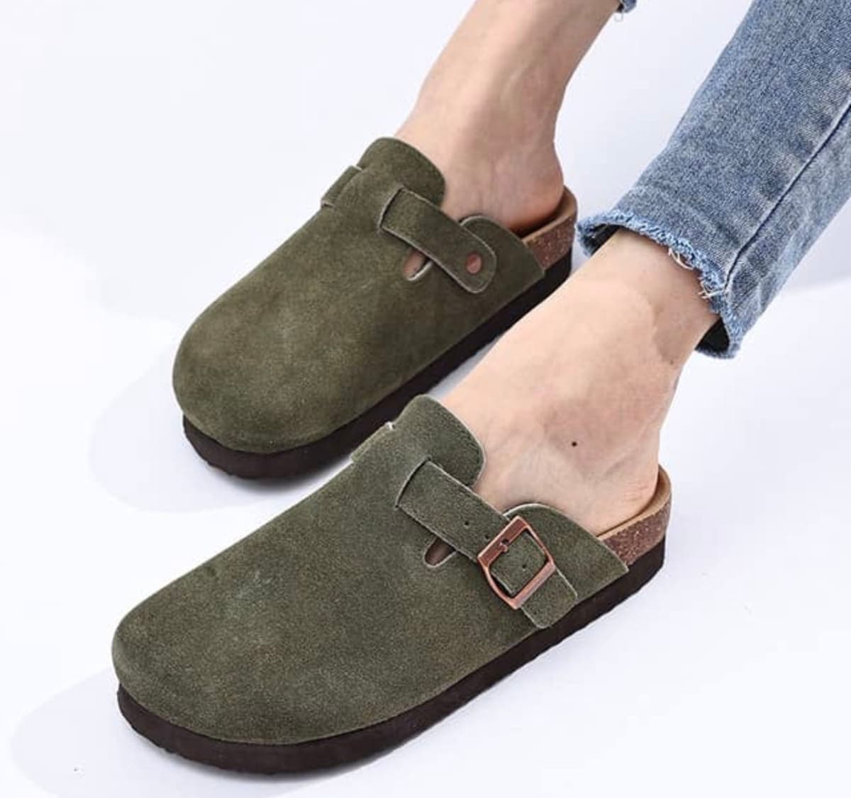 Birkenstock Boston Suede Clogs