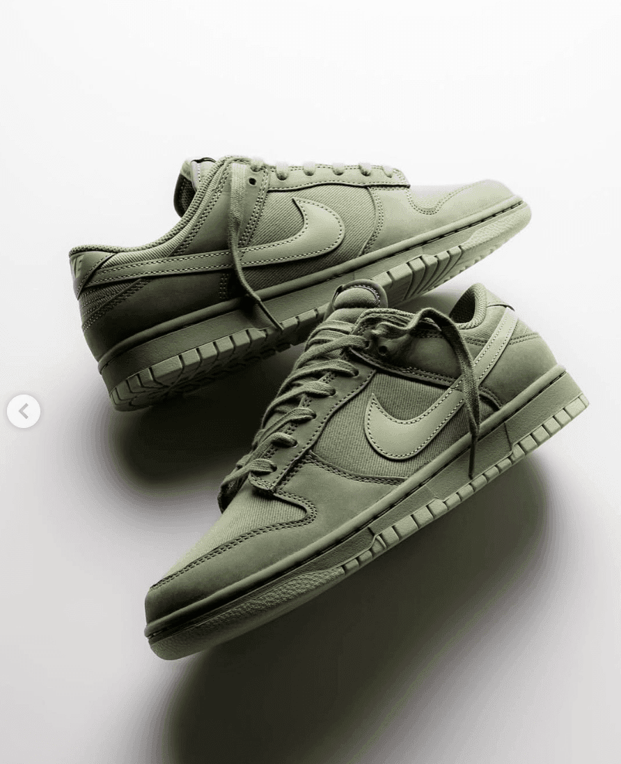 Nike dunk low PRM oil green